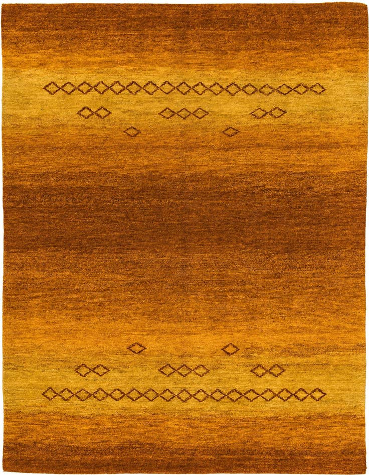 Detail image of 4' 8 x 6' 7 Hand Knotted Gabbeh Wool Rug