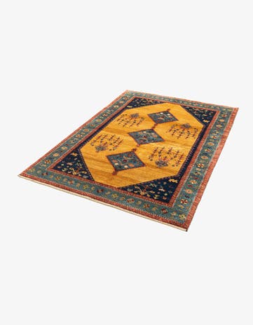 4' 8 x 6' 11 Gabbeh Rug