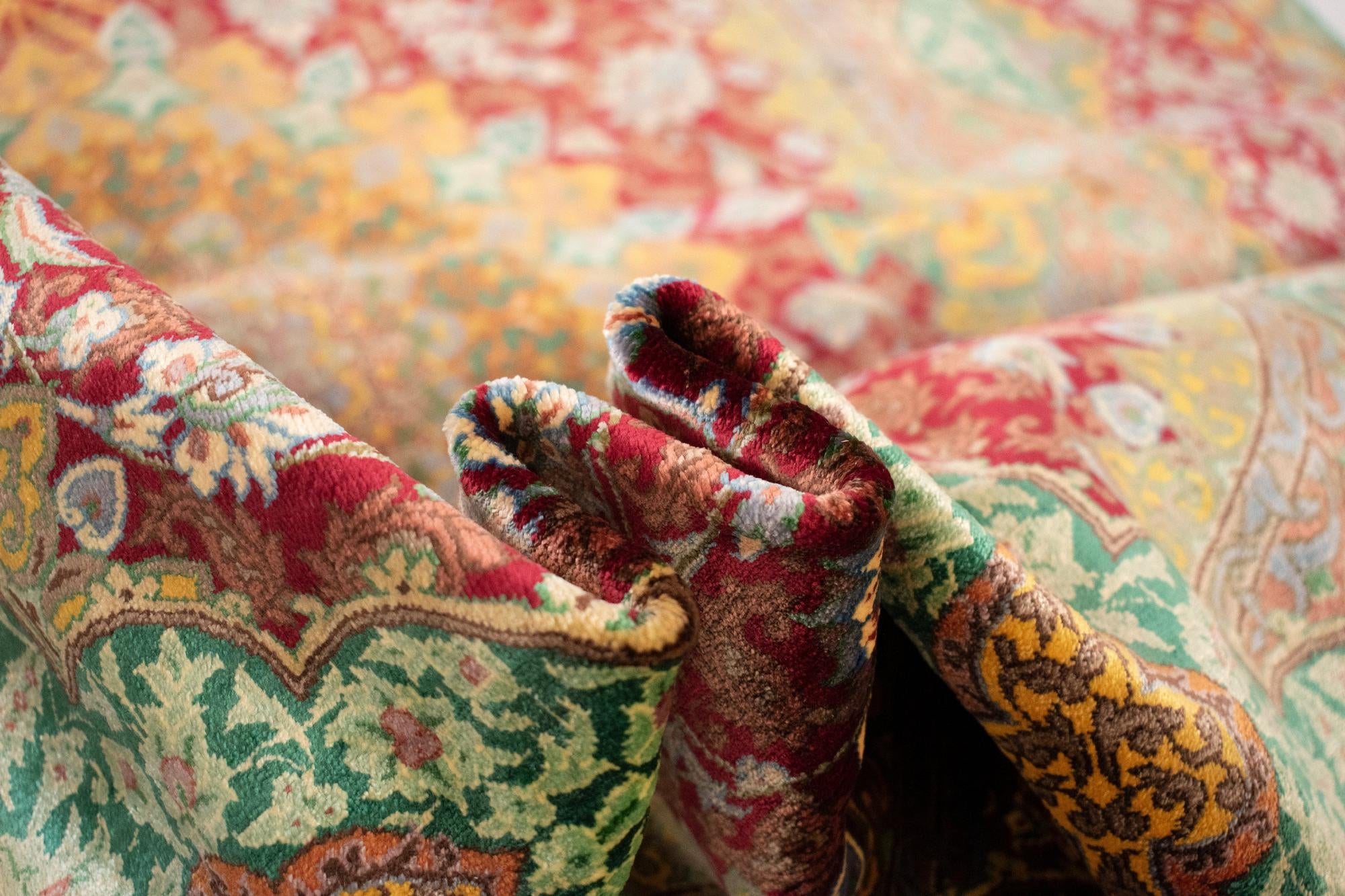 3' 3 x 4' 10 Ghom Silk Rug