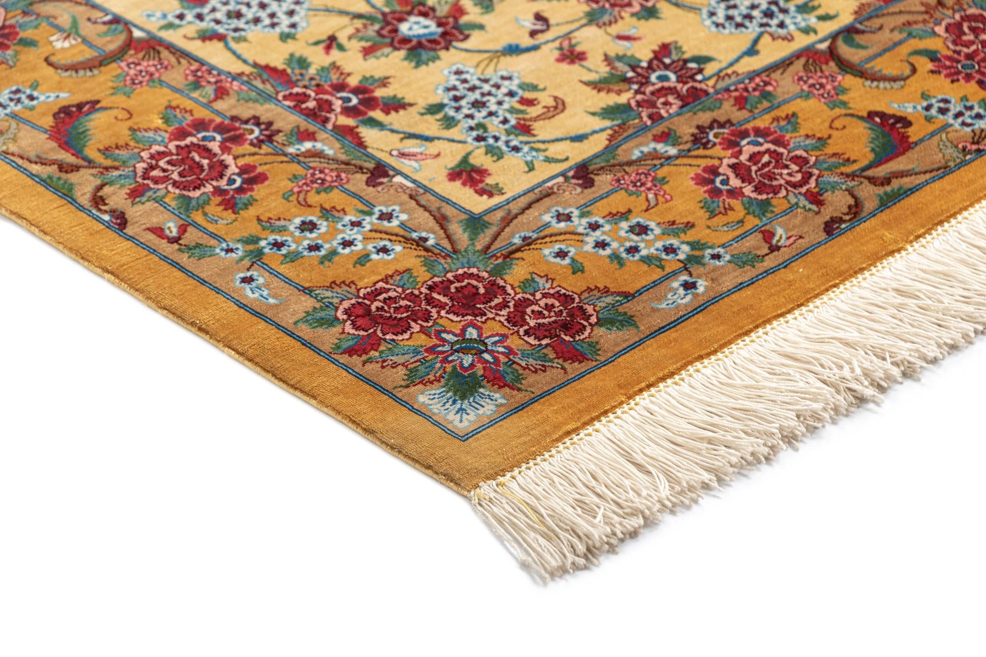 2' 7 x 4' 3 Ghom Silk Rug