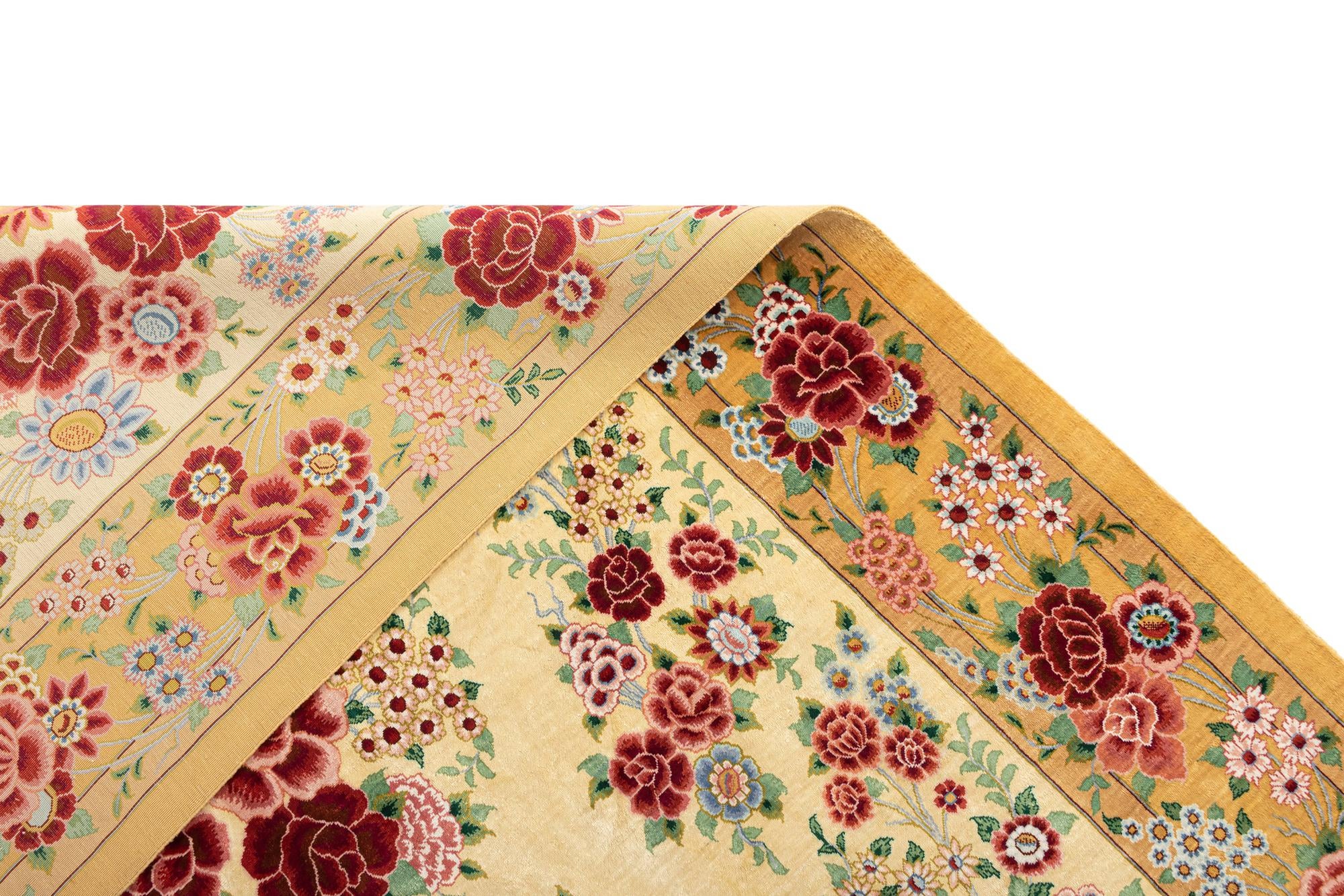 3' 3 x 5' 5 Ghom Silk Rug