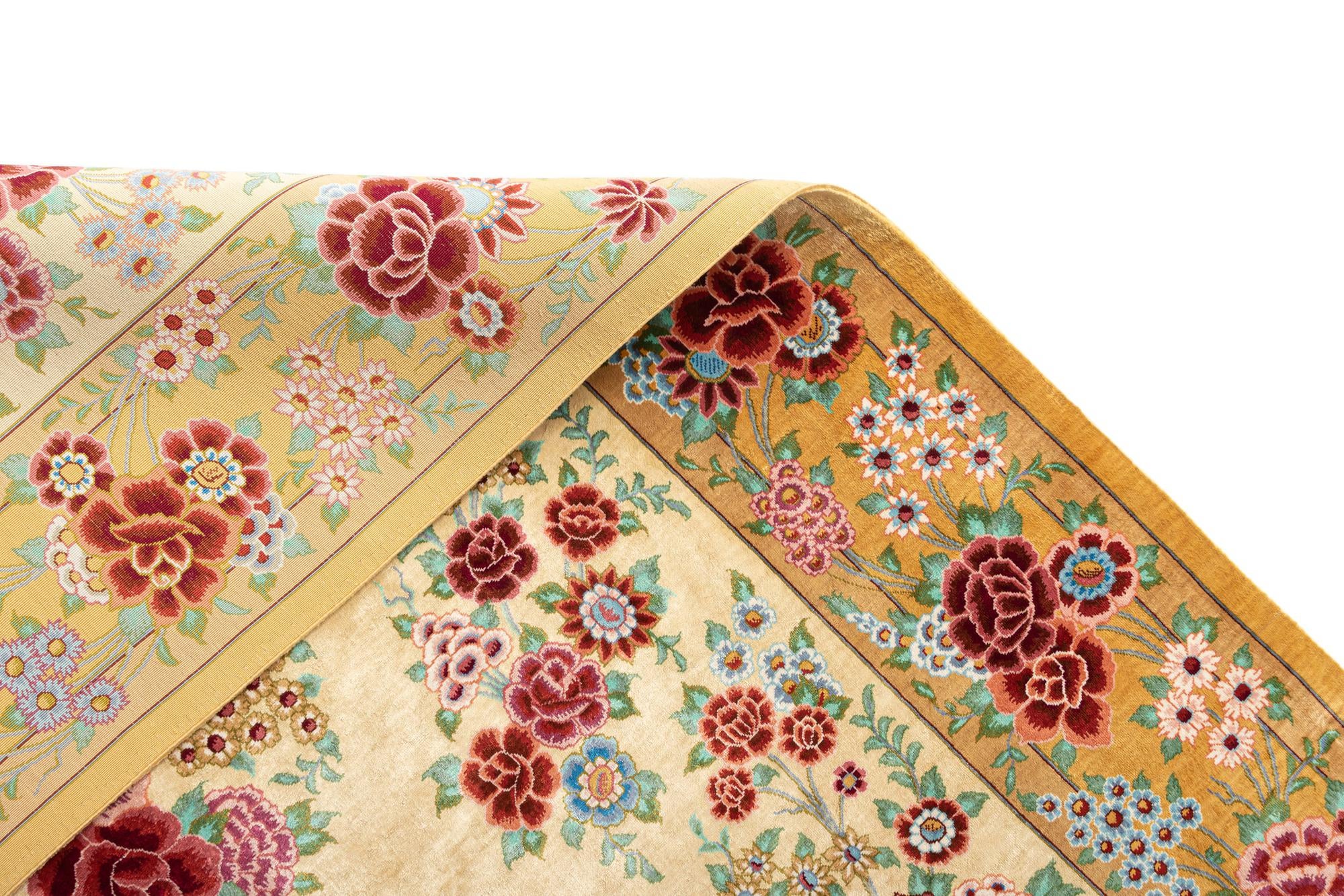 3' 3 x 5' 2 Ghom Silk Rug