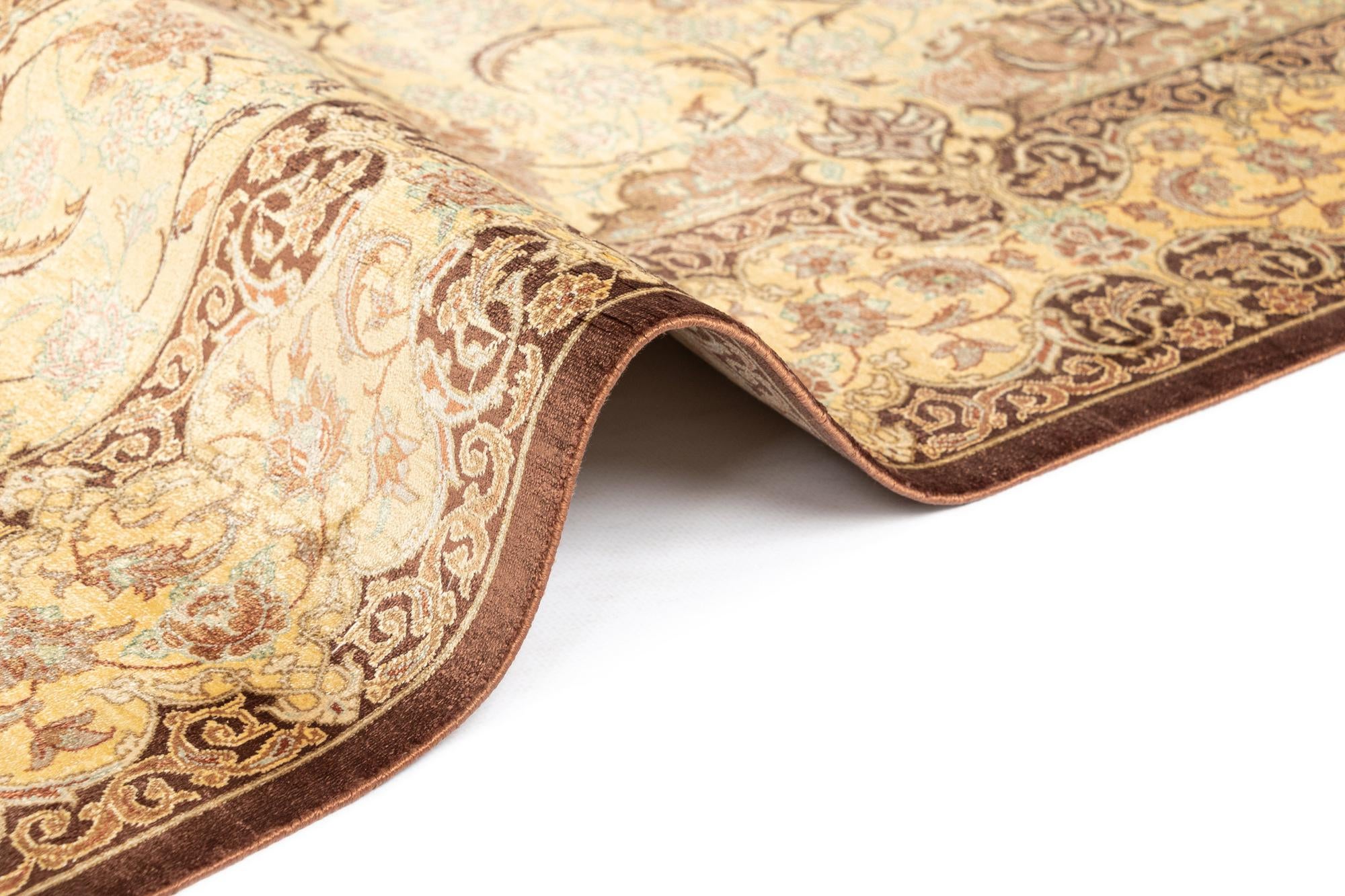 3' 4 x 5' Ghom Silk Rug