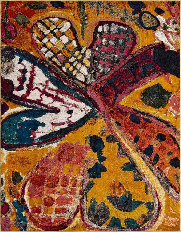 Detail image of 7' 10 x 10' Washable Haerfest Rug