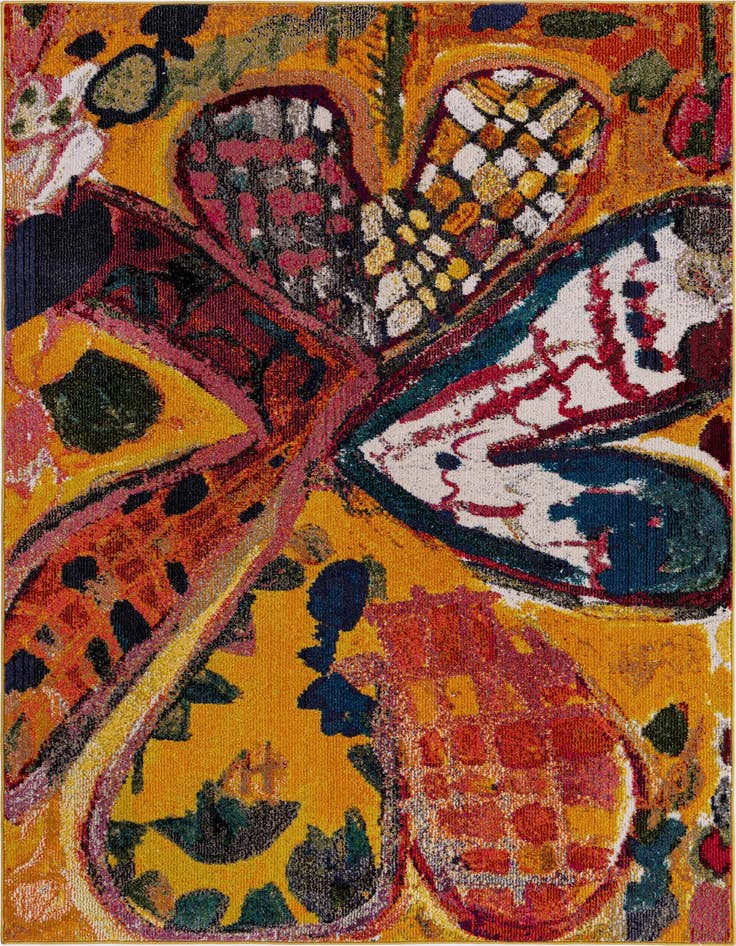 Detail image of 5' 3 x 8' Washable Haerfest Rug