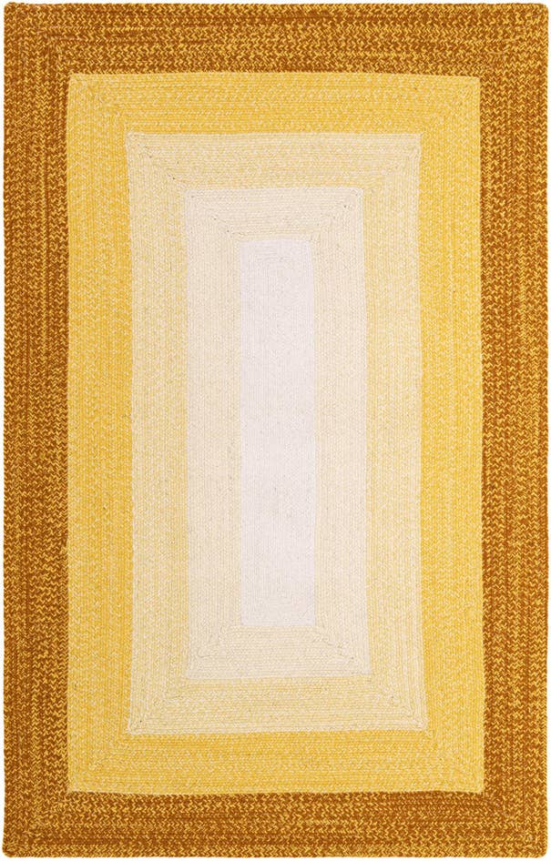 Detail image of 5' 1 x 8' Handmade Hand Braided Wool Rug