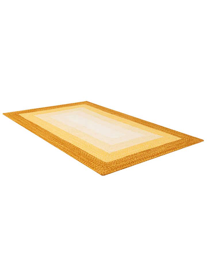 5' 1 x 8' Handmade Hand Braided Wool Rug