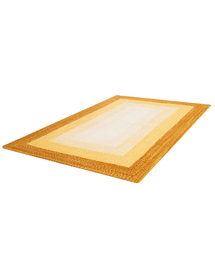 5' 1 x 8' Handmade Hand Braided Wool Rug