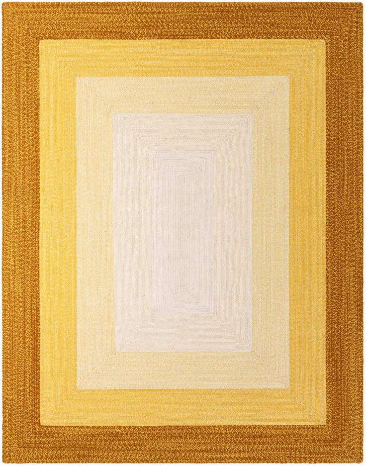 Detail image of 7' 10 x 10' Handmade Hand Braided Wool Rug
