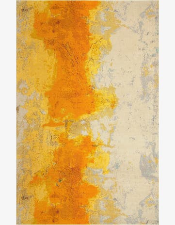 Yellow Washable Hyacinth Rug