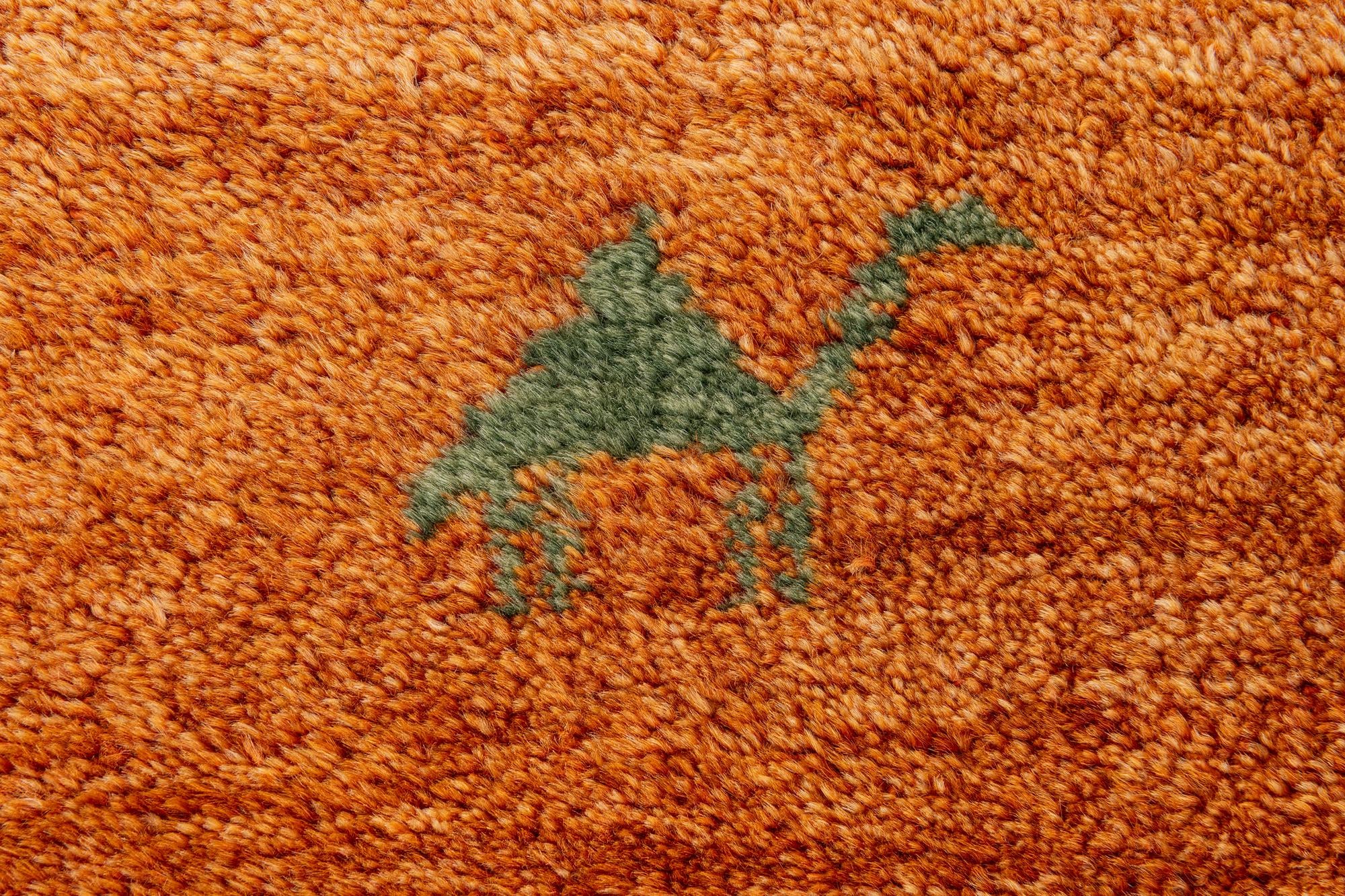 7' 2 x 9' 10 Hand Knotted Indo Gabbeh Wool Rug