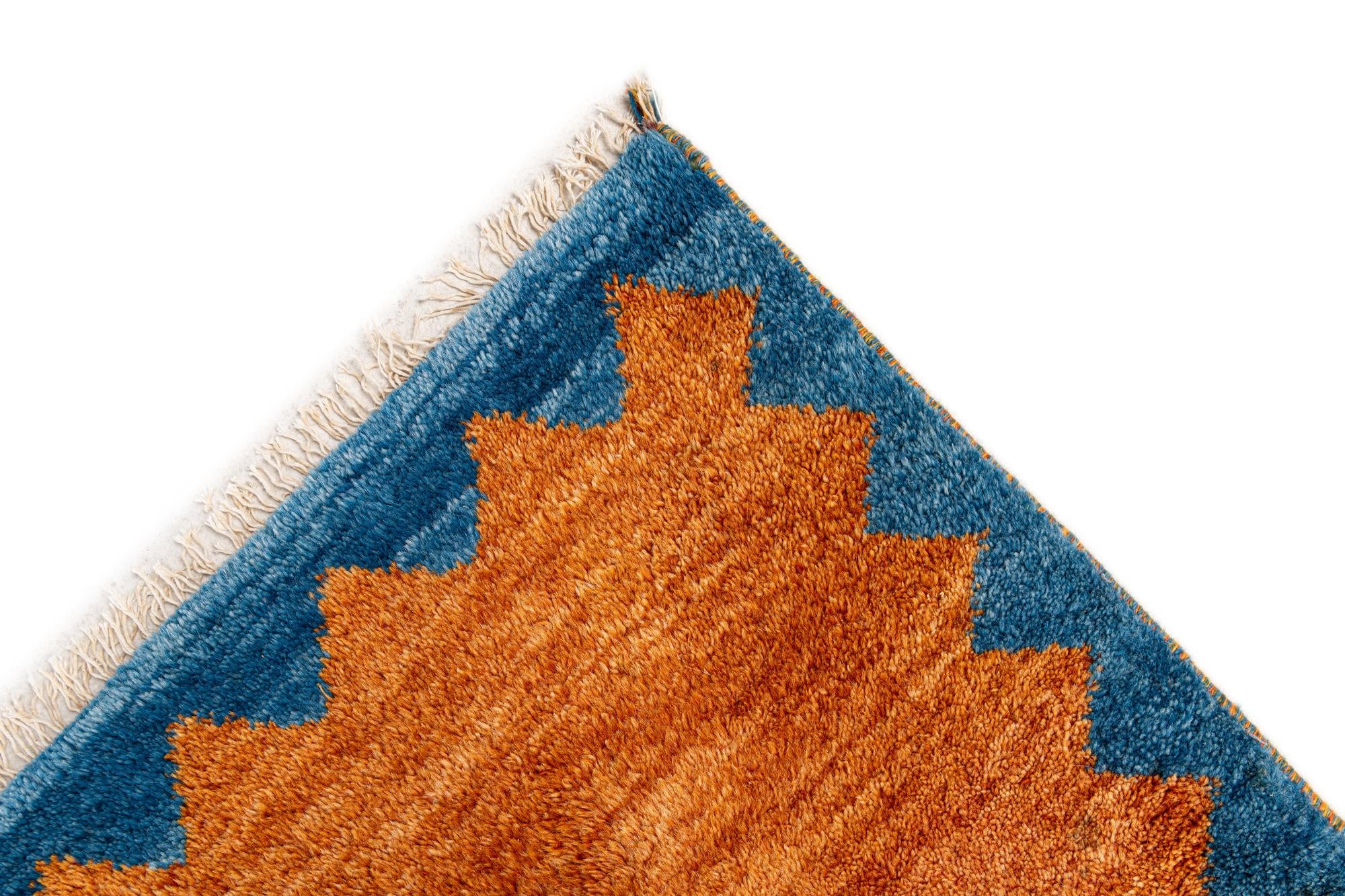 7' 2 x 9' 10 Hand Knotted Indo Gabbeh Wool Rug