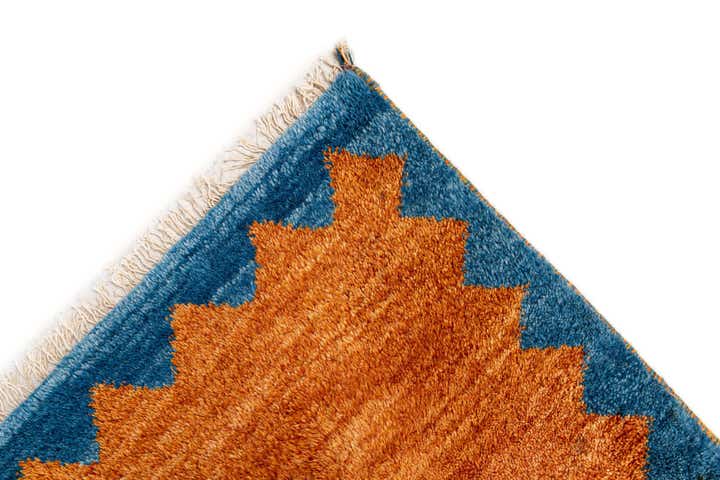 7' 2 x 9' 10 Hand Knotted Indo Gabbeh Wool Rug