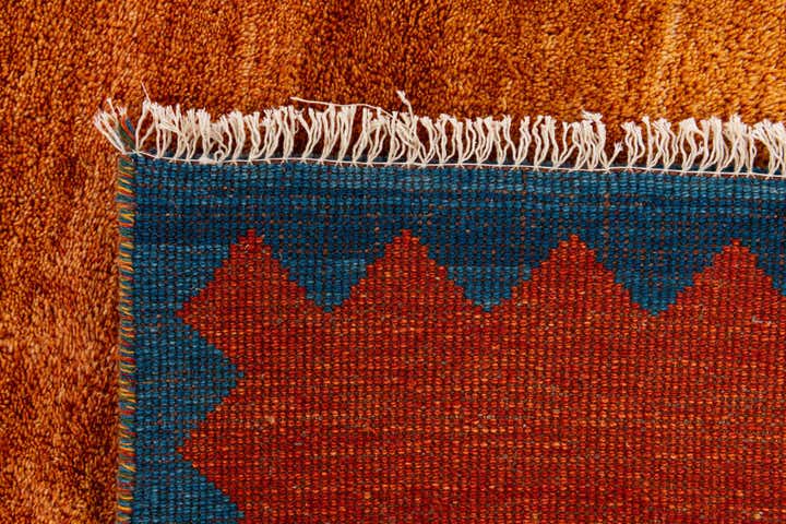 7' 2 x 9' 10 Hand Knotted Indo Gabbeh Wool Rug