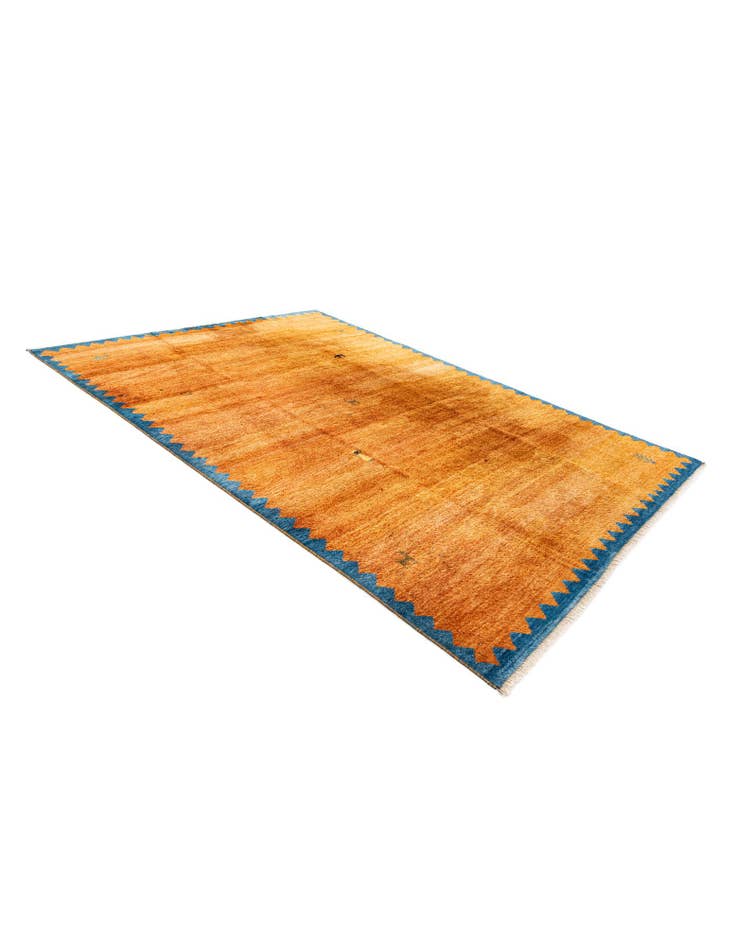 Detail image of 7' 2 x 9' 10 Hand Knotted Indo Gabbeh Wool Rug