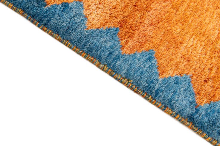Detail image of 7' 2 x 9' 10 Hand Knotted Indo Gabbeh Wool Rug