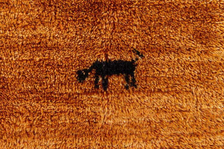 7' 2 x 9' 10 Hand Knotted Indo Gabbeh Wool Rug