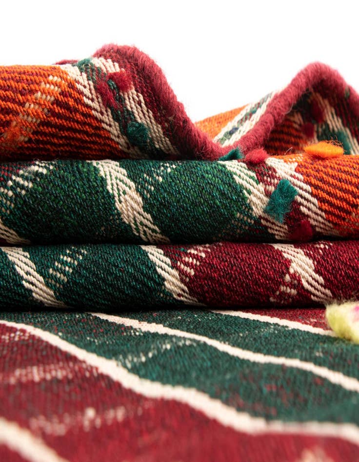 Detail image of 4' 11 x 7' 3 Jajim Wool Rug