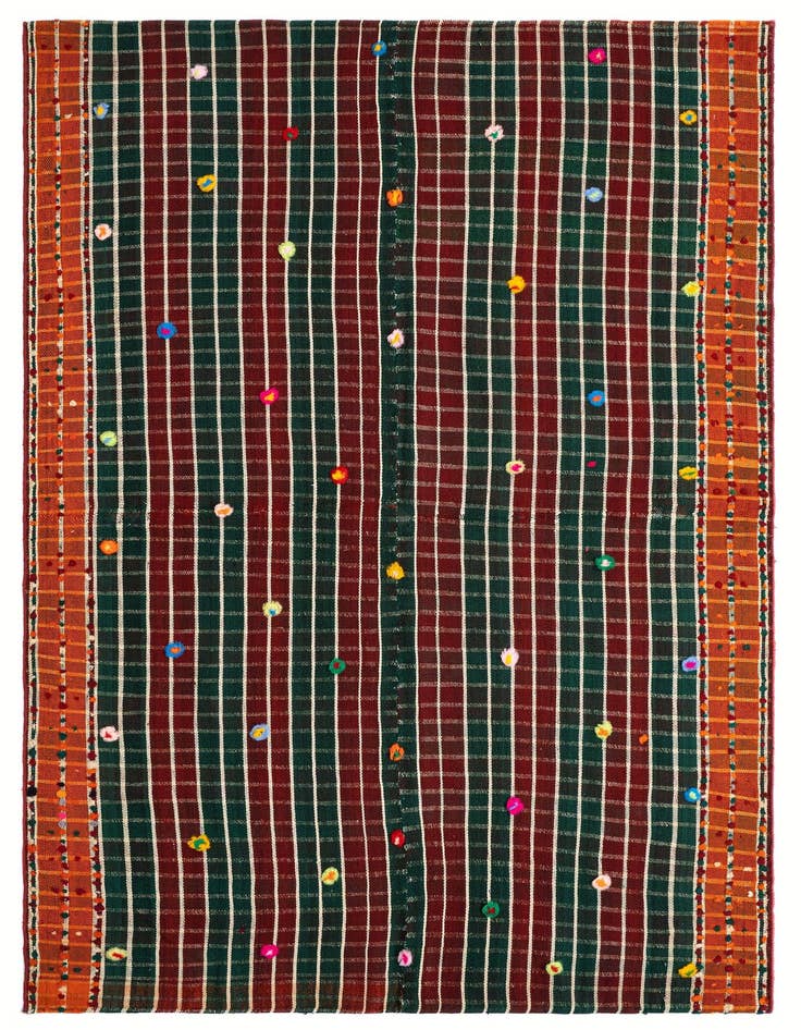 Detail image of 4' 11 x 7' 3 Jajim Wool Rug