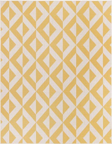 Yellow Easy-Clean Jill Zarin Napa Indoor / Outdoor Rug