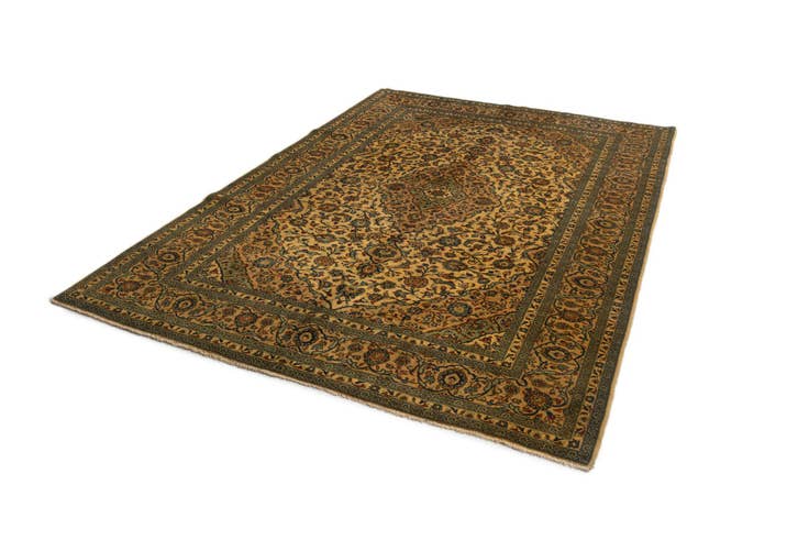 Detail image of 8' 1 x 11' 8 Kashan Wool Rug