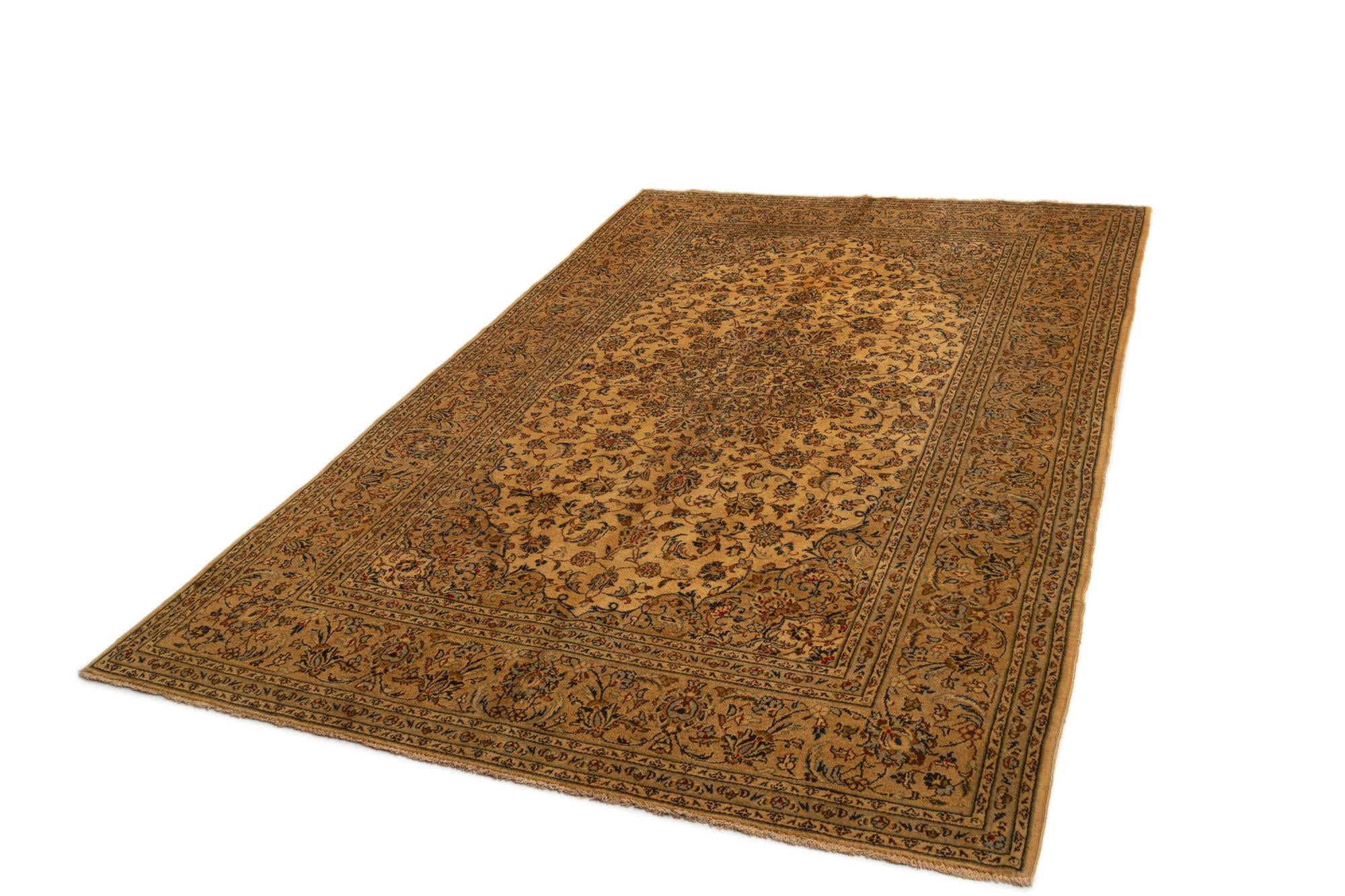 6' 2 x 9' 11 Kashan Wool Rug