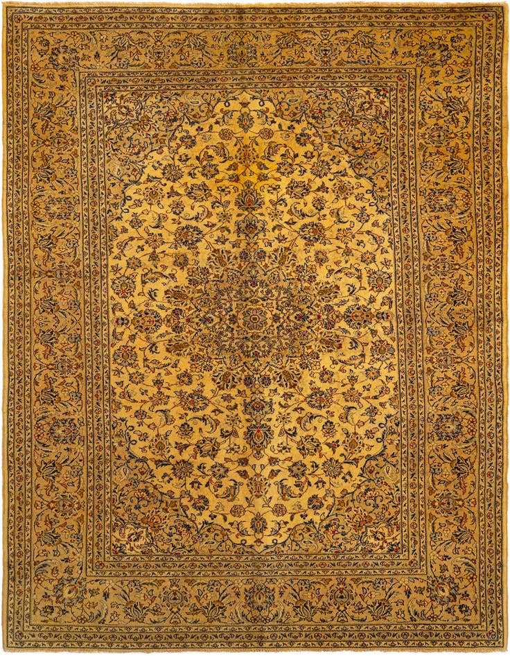 Detail image of 6' 2 x 9' 11 Kashan Wool Rug