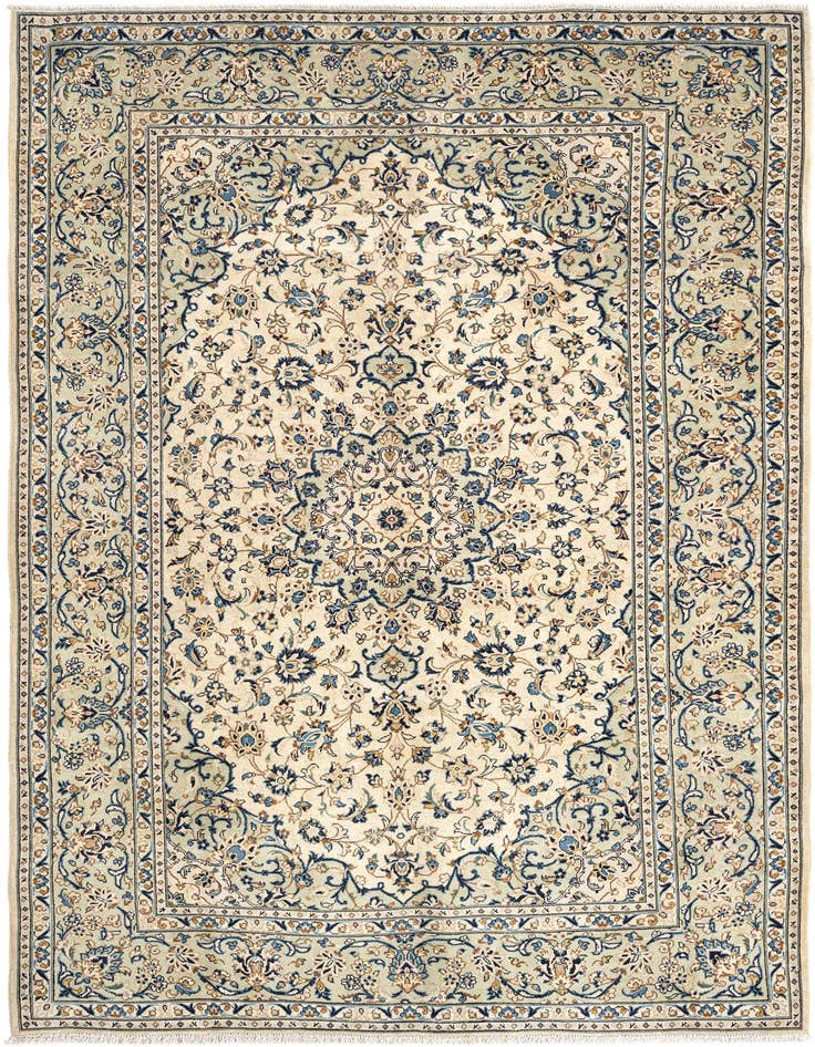Detail image of 6' 6 x 9' 8 Kashan Wool Rug