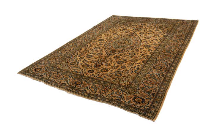 7' 11 x 10' 10 Kashan Wool Rug