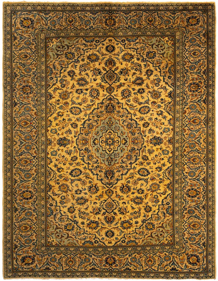 Detail image of 7' 11 x 10' 10 Kashan Wool Rug