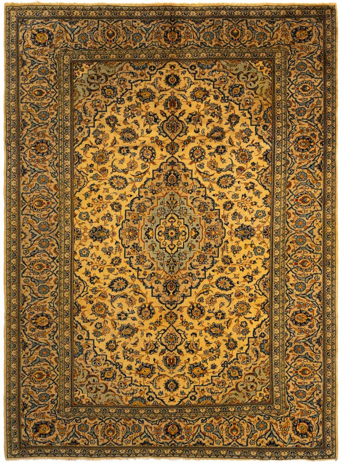 Detail image of 7' 11 x 10' 10 Kashan Wool Rug