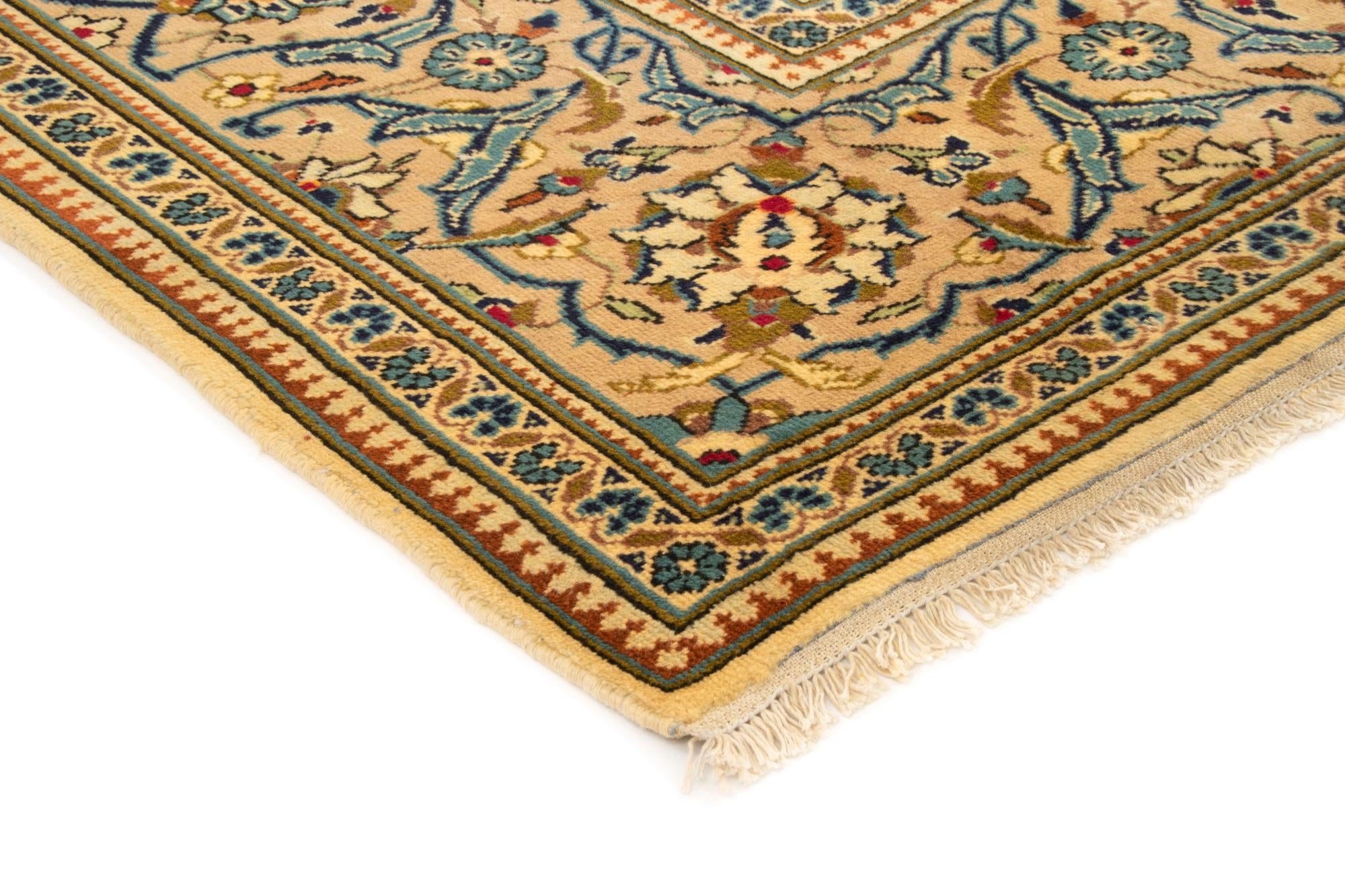 8' x 11' 10 Hand Knotted Kashan Persian Wool Rug