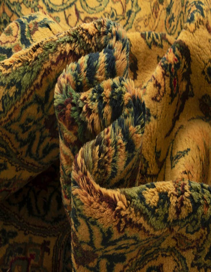 Detail image of 8' 4 x 13'  Hand Knotted Kashan Persian Wool Rug