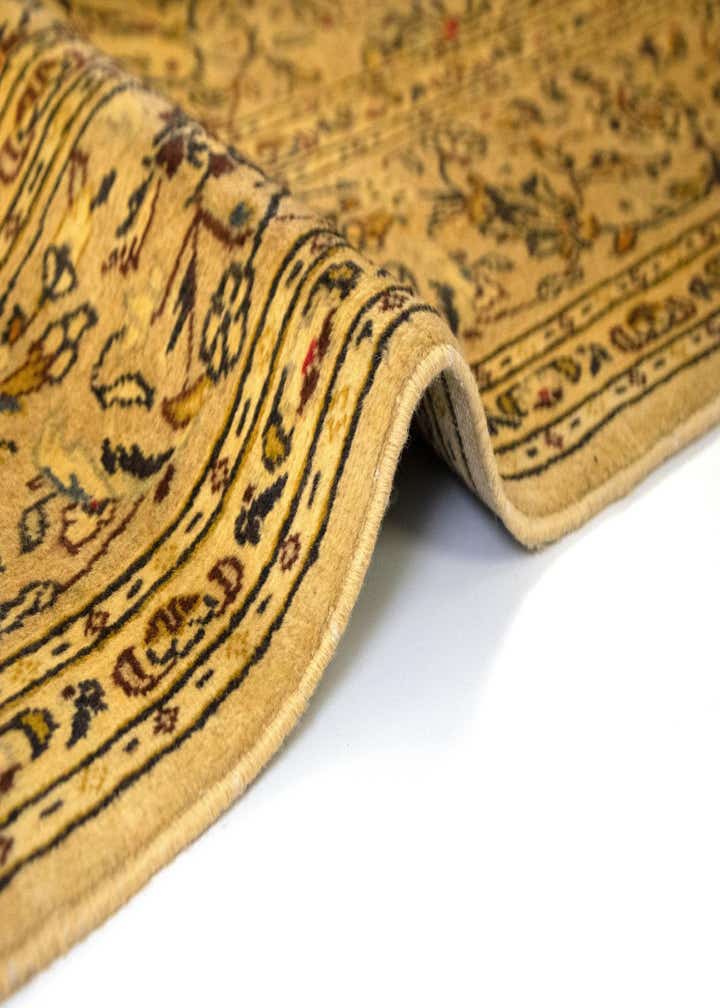 6' 6 x 9' 7 Hand Knotted Kashan Persian Wool Rug