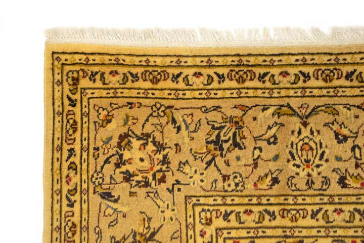 6' 6 x 9' 7 Hand Knotted Kashan Persian Wool Rug