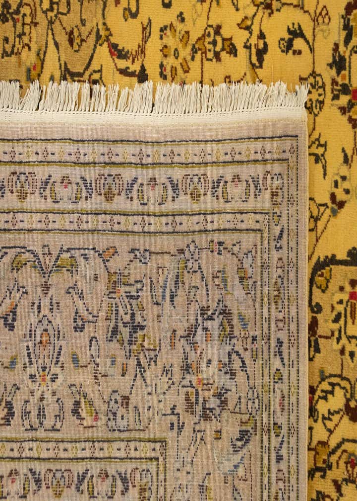 6' 6 x 9' 7 Hand Knotted Kashan Persian Wool Rug