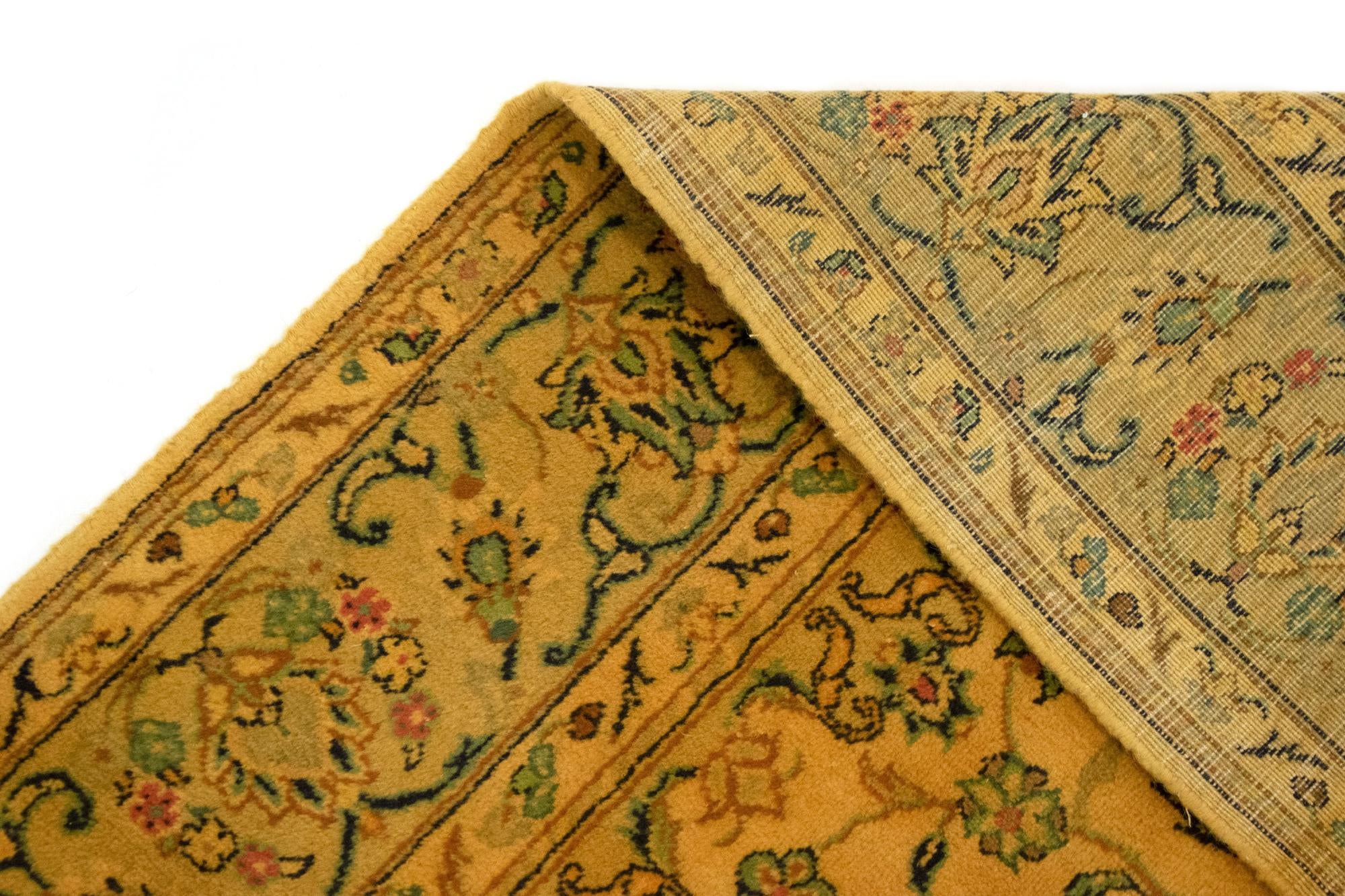 6' 3 x 9' 3 Hand Knotted Kashan Persian Wool Rug