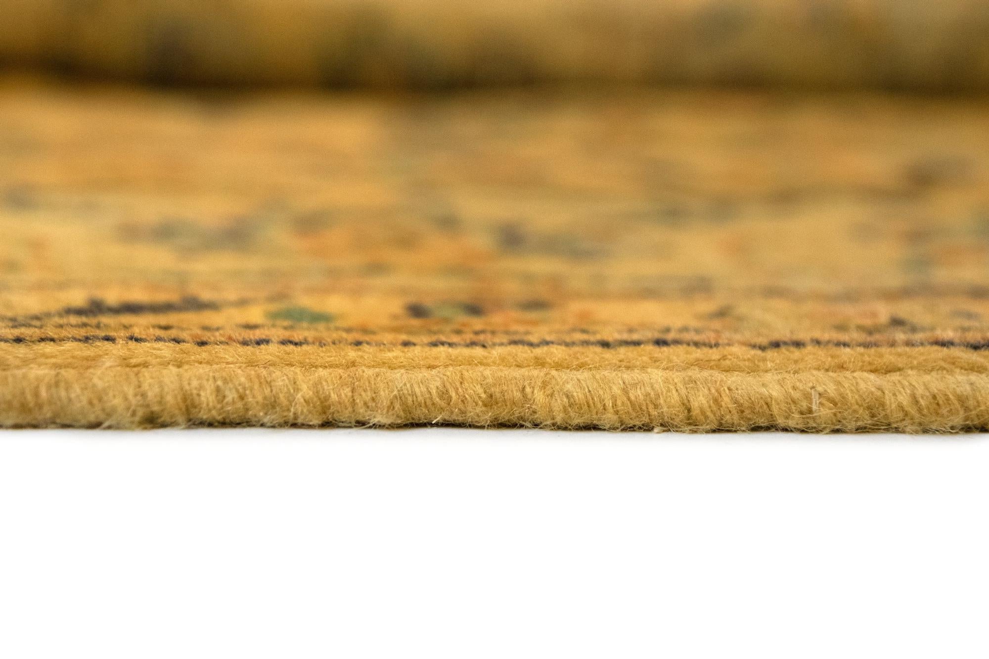 6' 3 x 9' 3 Hand Knotted Kashan Persian Wool Rug