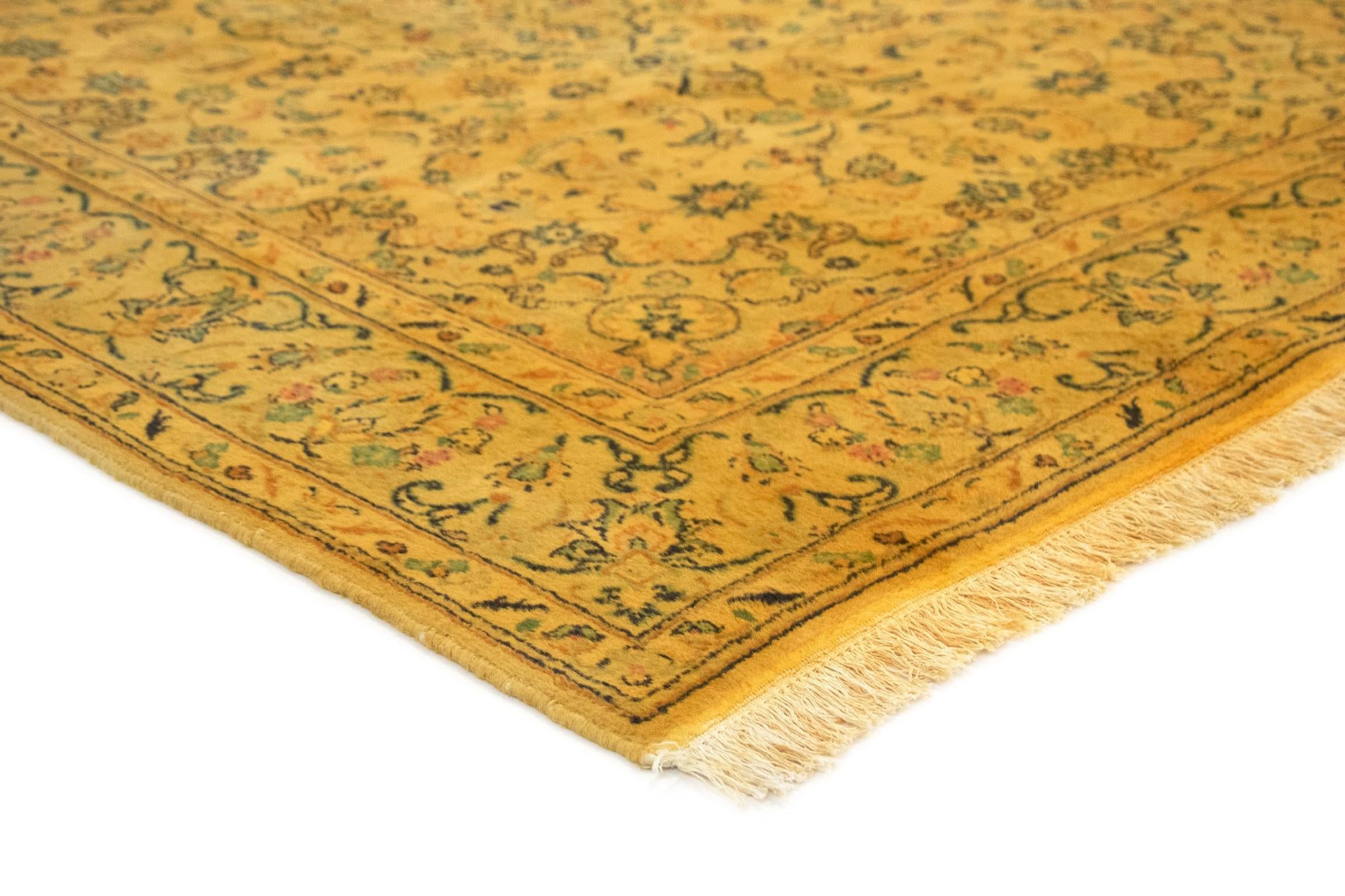 6' 3 x 9' 3 Hand Knotted Kashan Persian Wool Rug