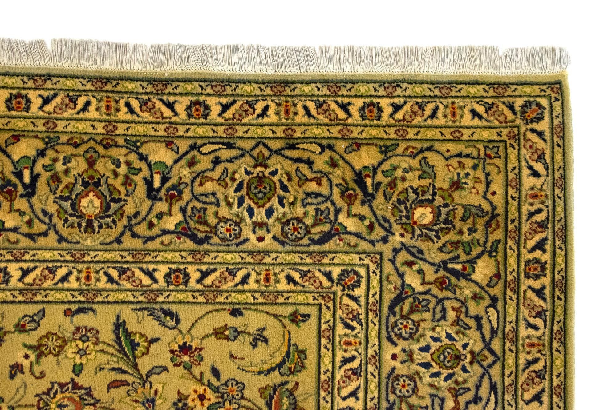 8' 1 x 11' 1 Hand Knotted Kashan Persian Wool Rug