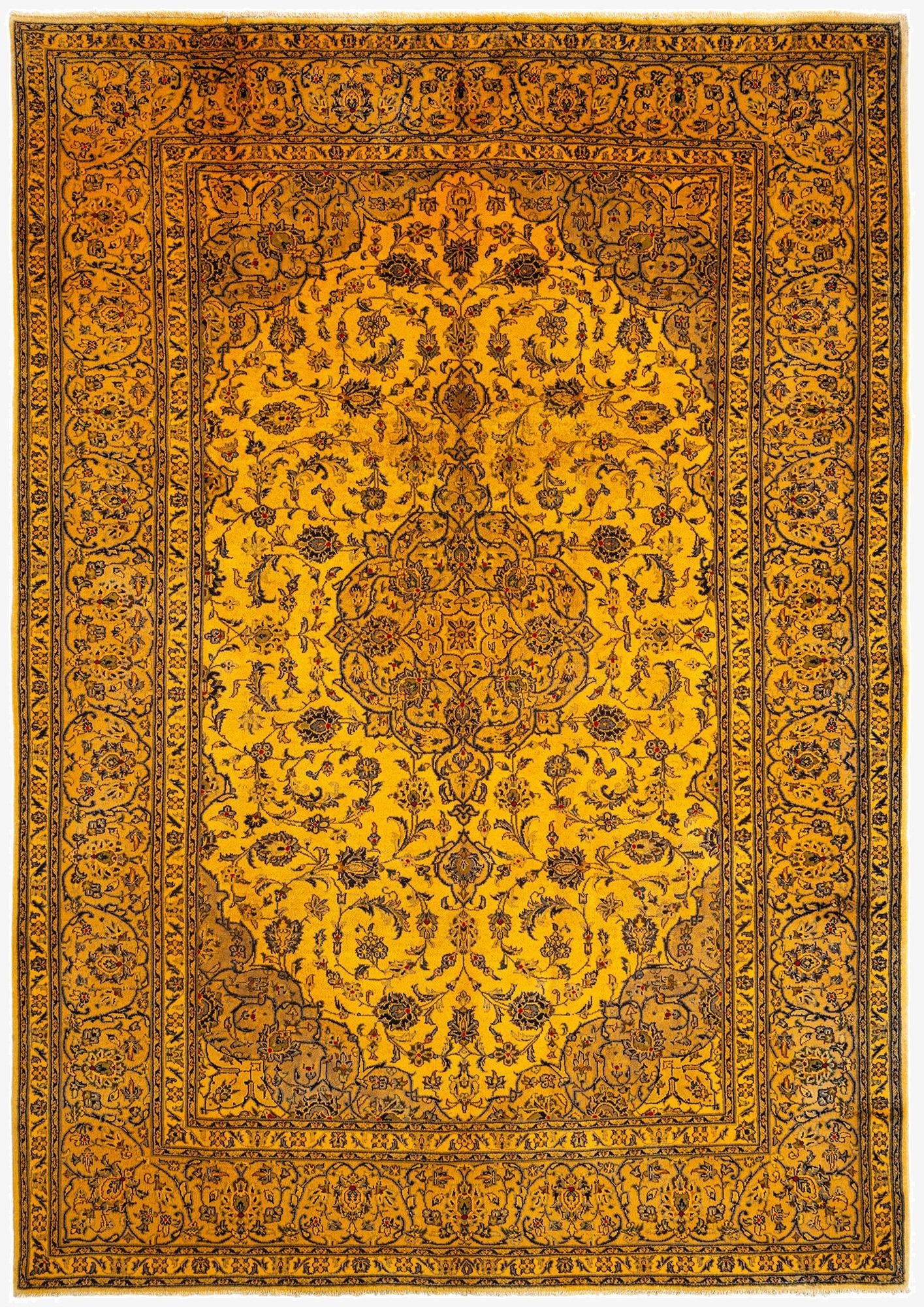 250cm x 355cm Kashan Wool Rug