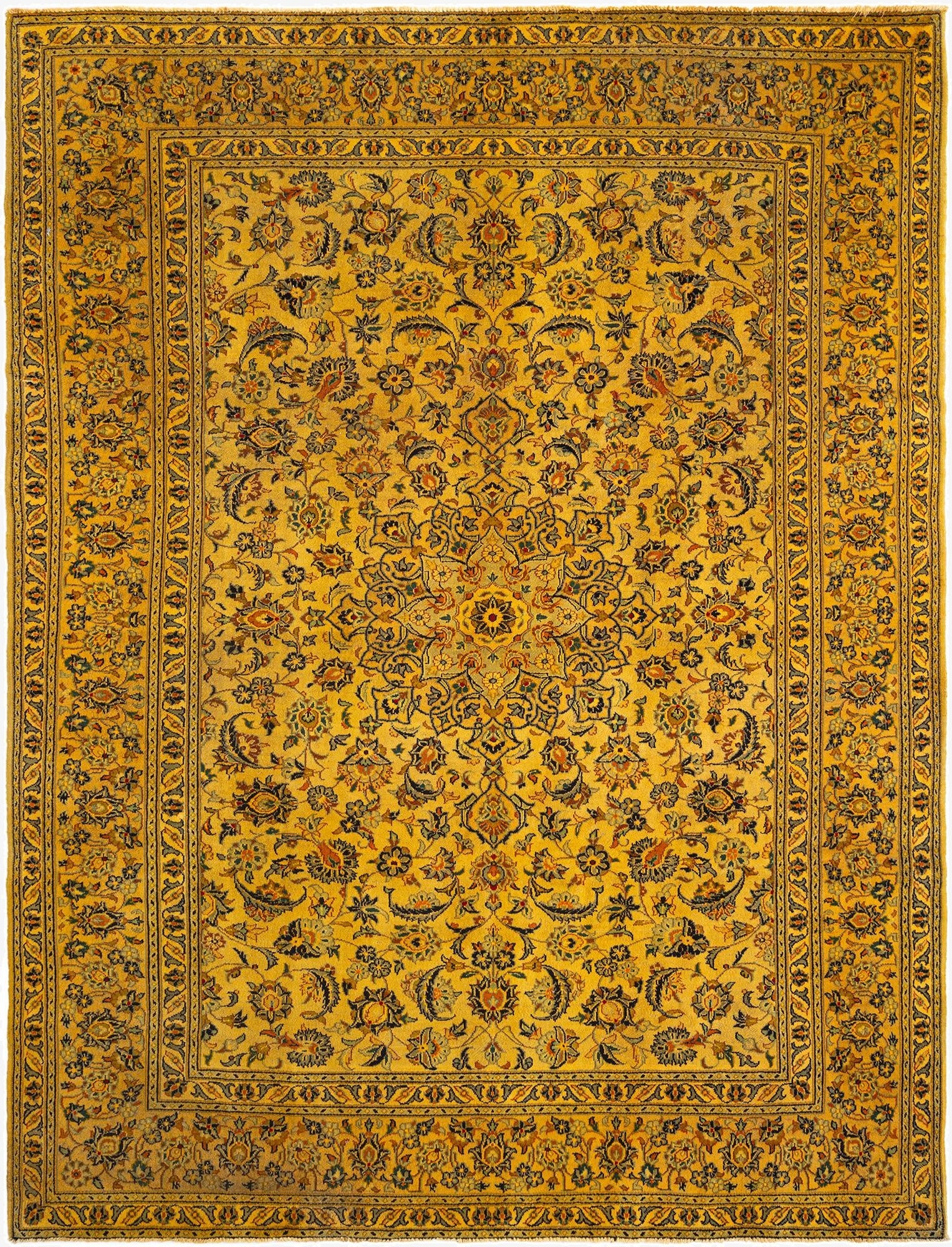 8' 1 x 10' 10 Kashan Wool Rug