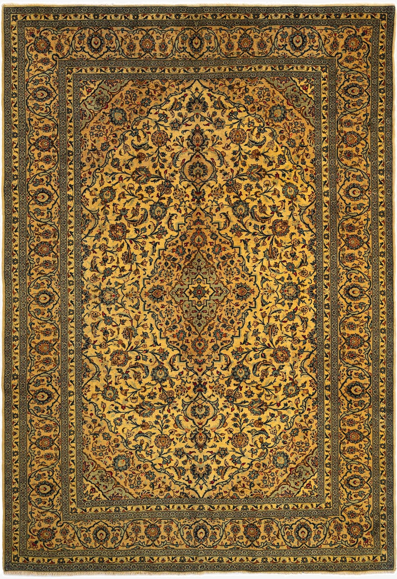 8' 1 x 11' 8 Kashan Wool Rug