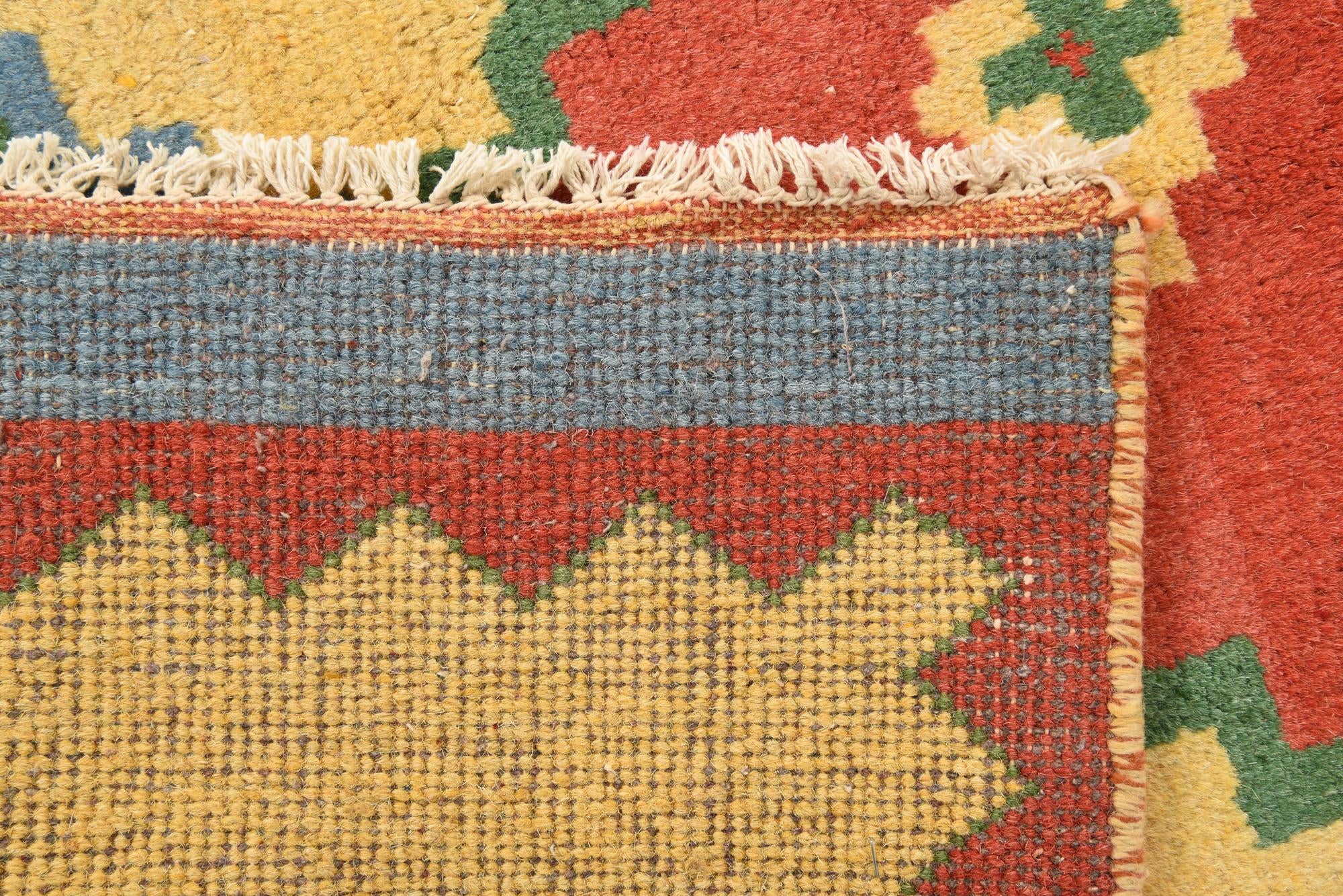 4' 9 x 5' 1 Hand Knotted Kashkuli Gabbeh Wool Rug