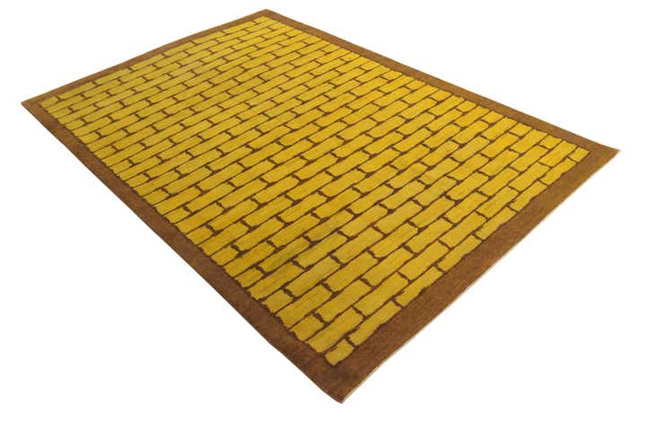 5' 5 x 8' Hand Knotted Kashkuli Gabbeh Oriental Wool Rug