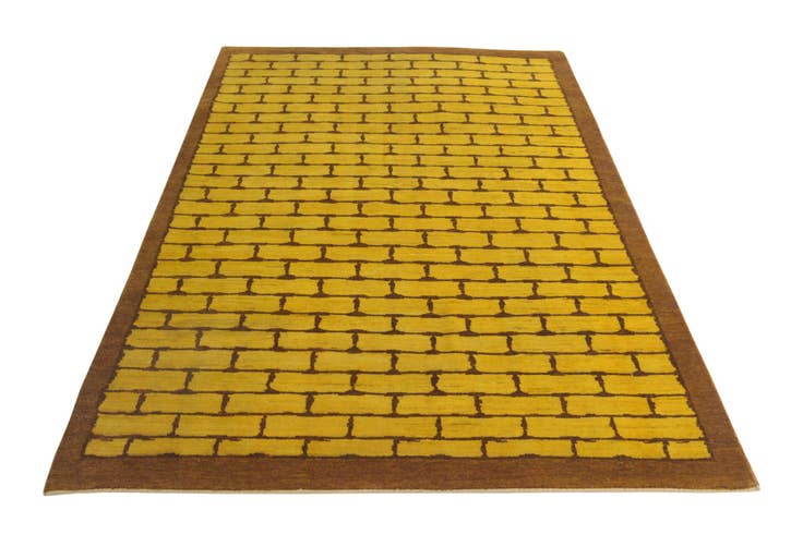 Detail image of 5' 5 x 8' Hand Knotted Kashkuli Gabbeh Oriental Wool Rug