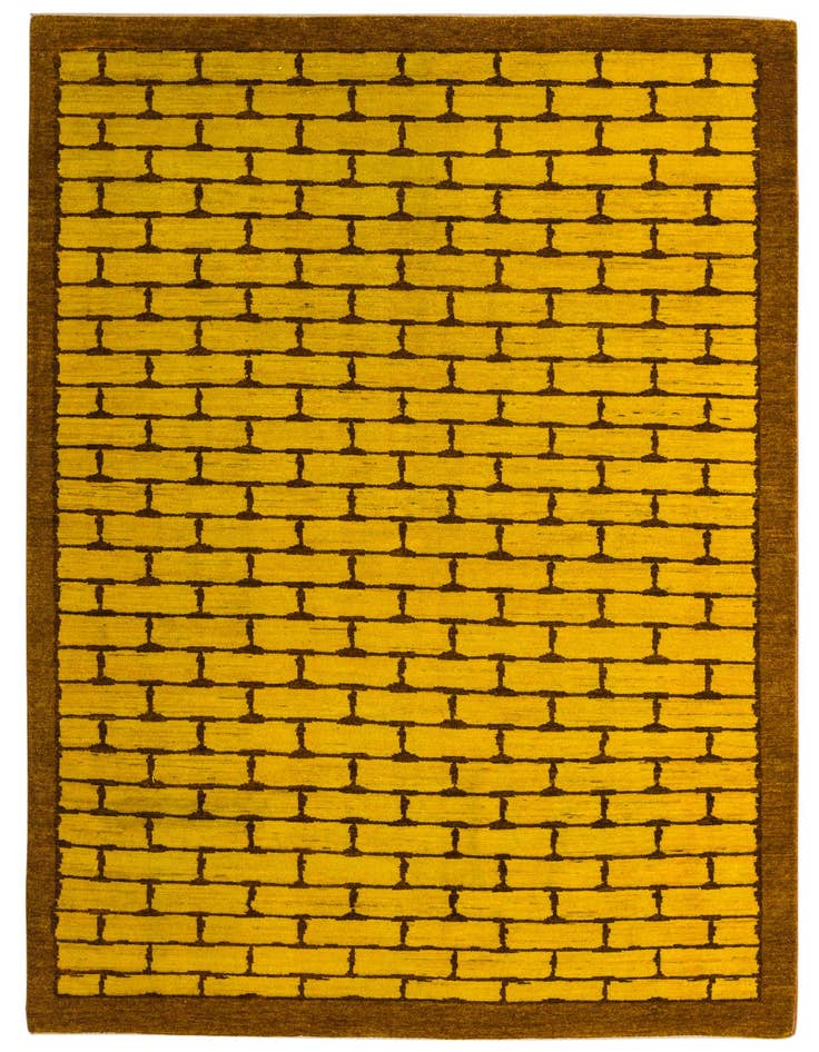 Detail image of 5' 5 x 8' Hand Knotted Kashkuli Gabbeh Oriental Wool Rug