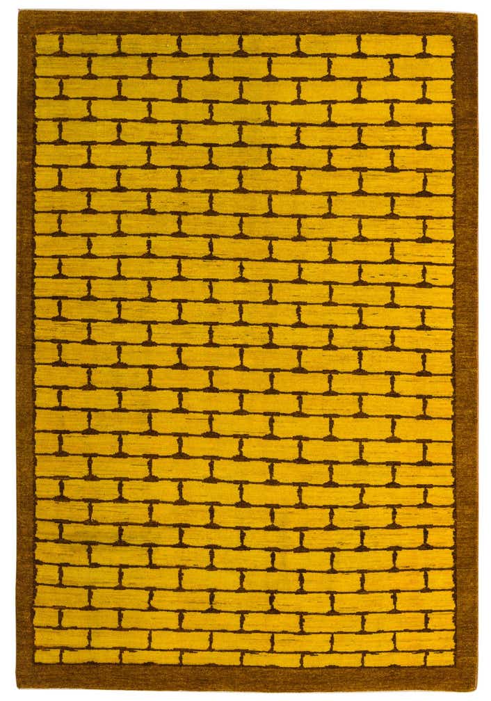 5' 5 x 8' Hand Knotted Kashkuli Gabbeh Oriental Wool Rug