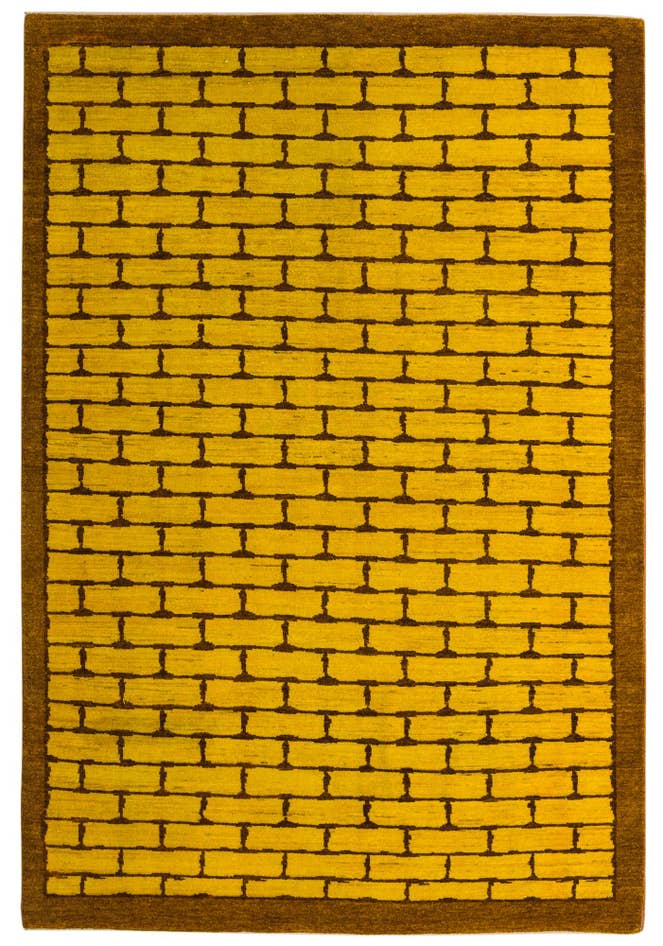 Detail image of 5' 5 x 8' Hand Knotted Kashkuli Gabbeh Oriental Wool Rug