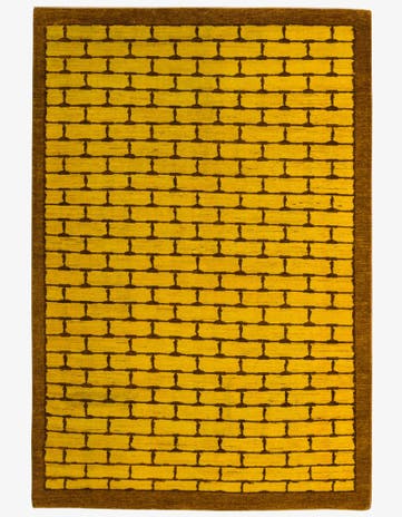 5' 5 x 8' Hand Knotted Kashkuli Gabbeh Oriental Wool Rug